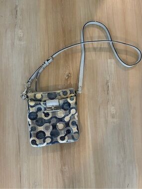 Coach Denim Sequins Crossbody